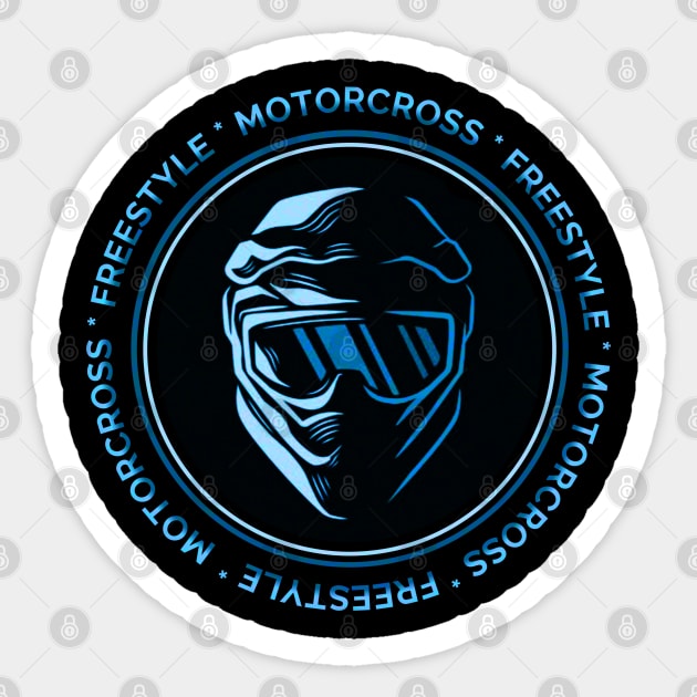 Bluemotorcross Sticker by CrosstyleArt